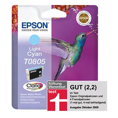 Epson Druckerpatrone T0805 Original Hell Cyan C13T08054011