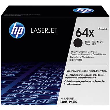 HP 64X - Hohe Ergiebigkeit - Schwarz - Original - LaserJet - Tonerpatrone (CC364X)
