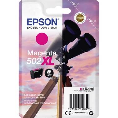 Epson Druckerpatrone T02W3, 502XL Original Magenta C13T02W34010