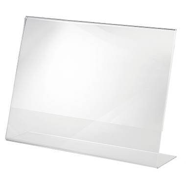 Sigel TA211 Tischaufsteller L-Form Verwendung für Papierformat: DIN A4 quer Glasklar 1 St.