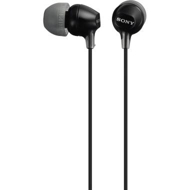 Sony MDR-EX15LP In Ear Kopfhörer kabelgebunden Schwarz