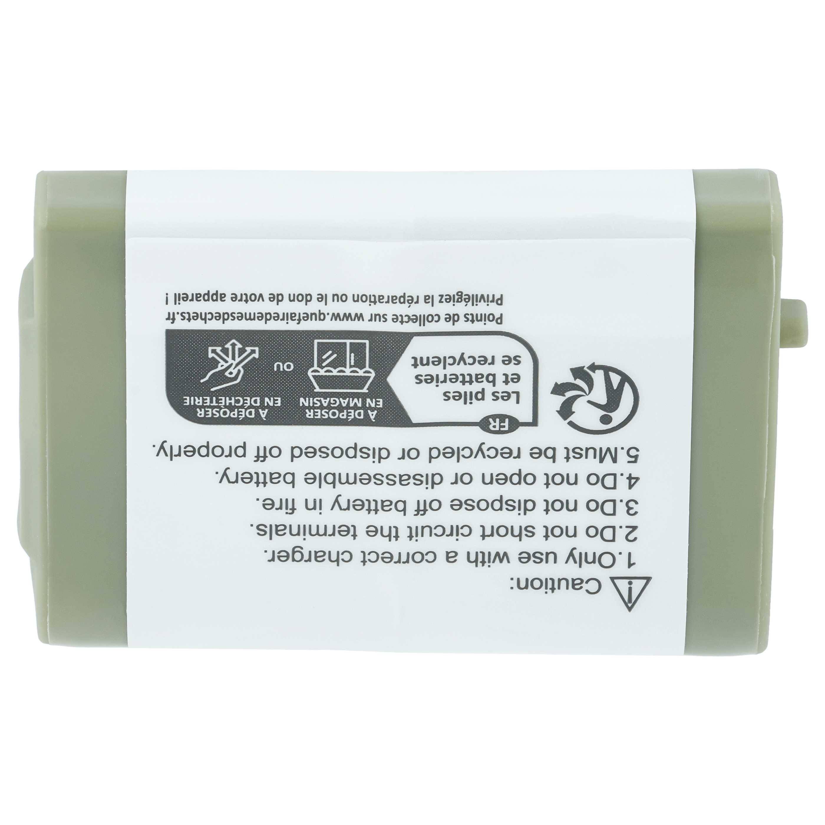vhbw 2x Akku Ersatz für V-Tech 80-5654-00, 80-5596-00 für schnurlos Festnetz Telefon (700 mAh, 3,6 V, NiMH)
