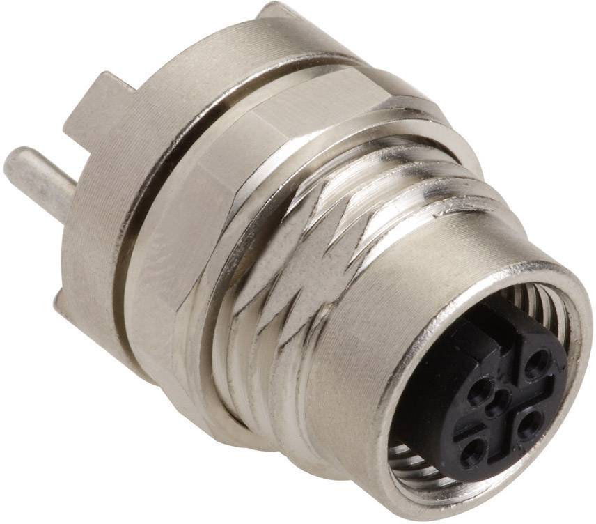 Harting 21033216410 Sensor-/Aktor-Einbausteckverbinder M12 Printbuchse, Einbau Polzahl Sensoren: 4