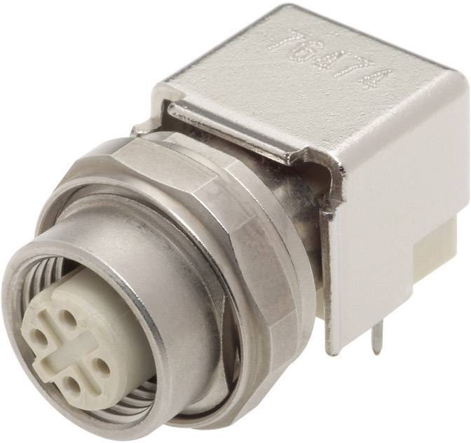 Harting 21033814410 Sensor-/Aktor-Einbausteckverbinder M12 Printbuchse, Einbau Polzahl Sensoren: 4