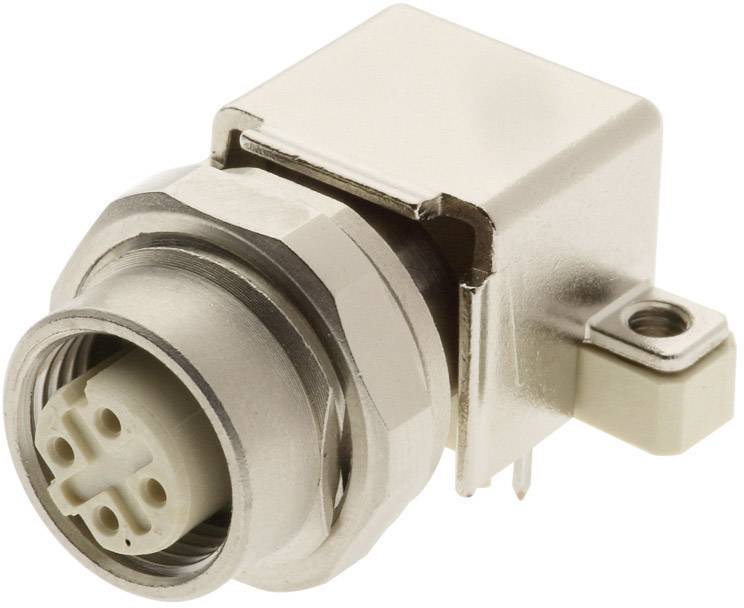 HARTING 21033814412 Sensor-/Aktor-Einbausteckverbinder M12 Printbuchse, Einbau Polzahl Sensoren: 4 10 St.