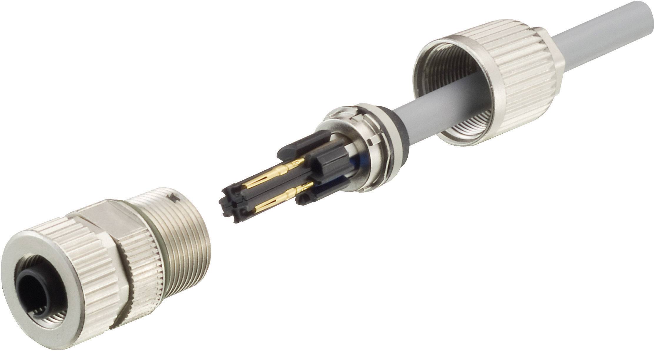 HARTING 21 03 812 2405 Sensor-/Aktor-Steckverbinder, unkonfektioniert M12 Buchse, gerade Polzahl Sensoren: 4 1 St.