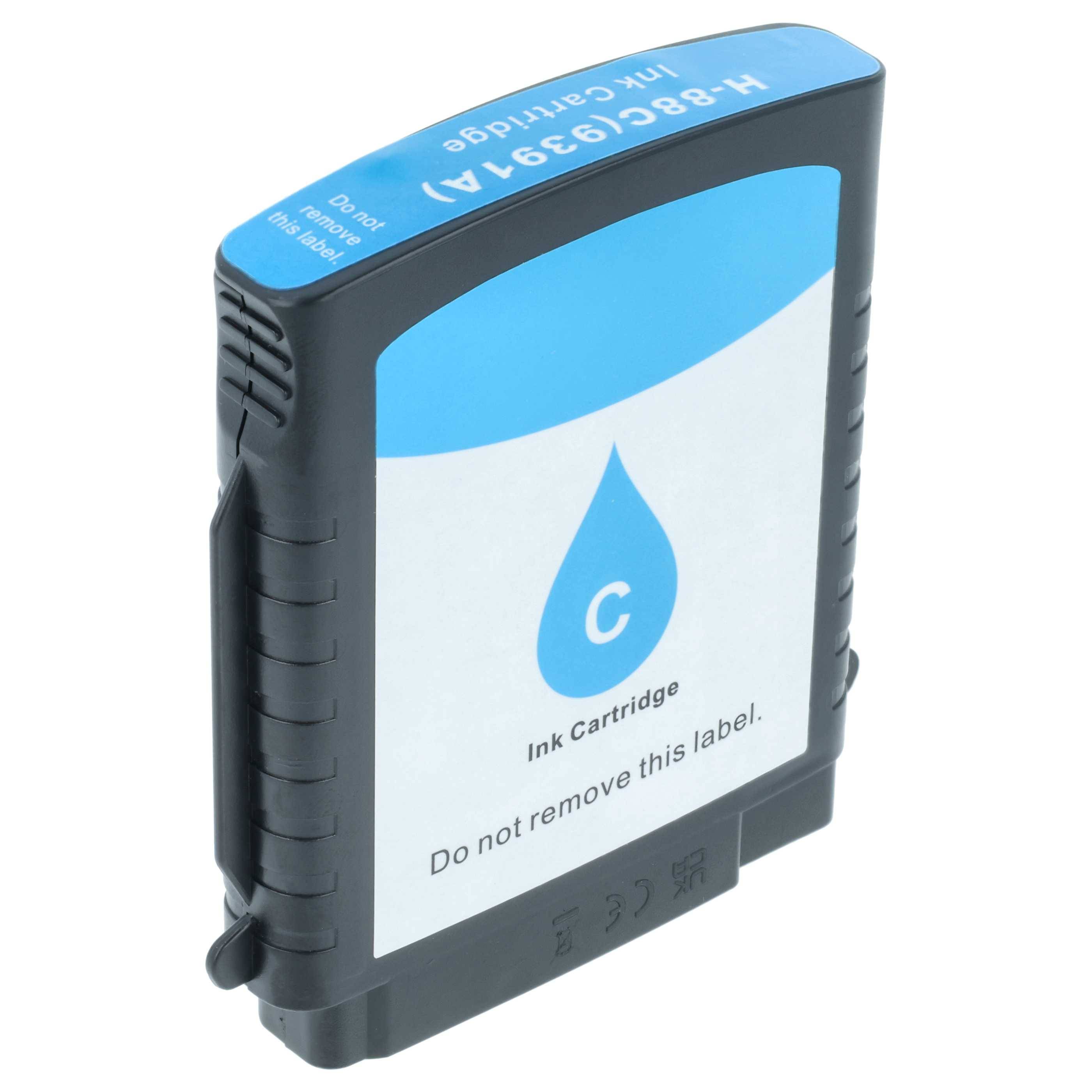 vhbw Tintenpatrone Cyan kompatibel mit HP Officejet Pro L7880, L7800, L7830 Drucker (kompatibel, XL, 28ml + Chip)