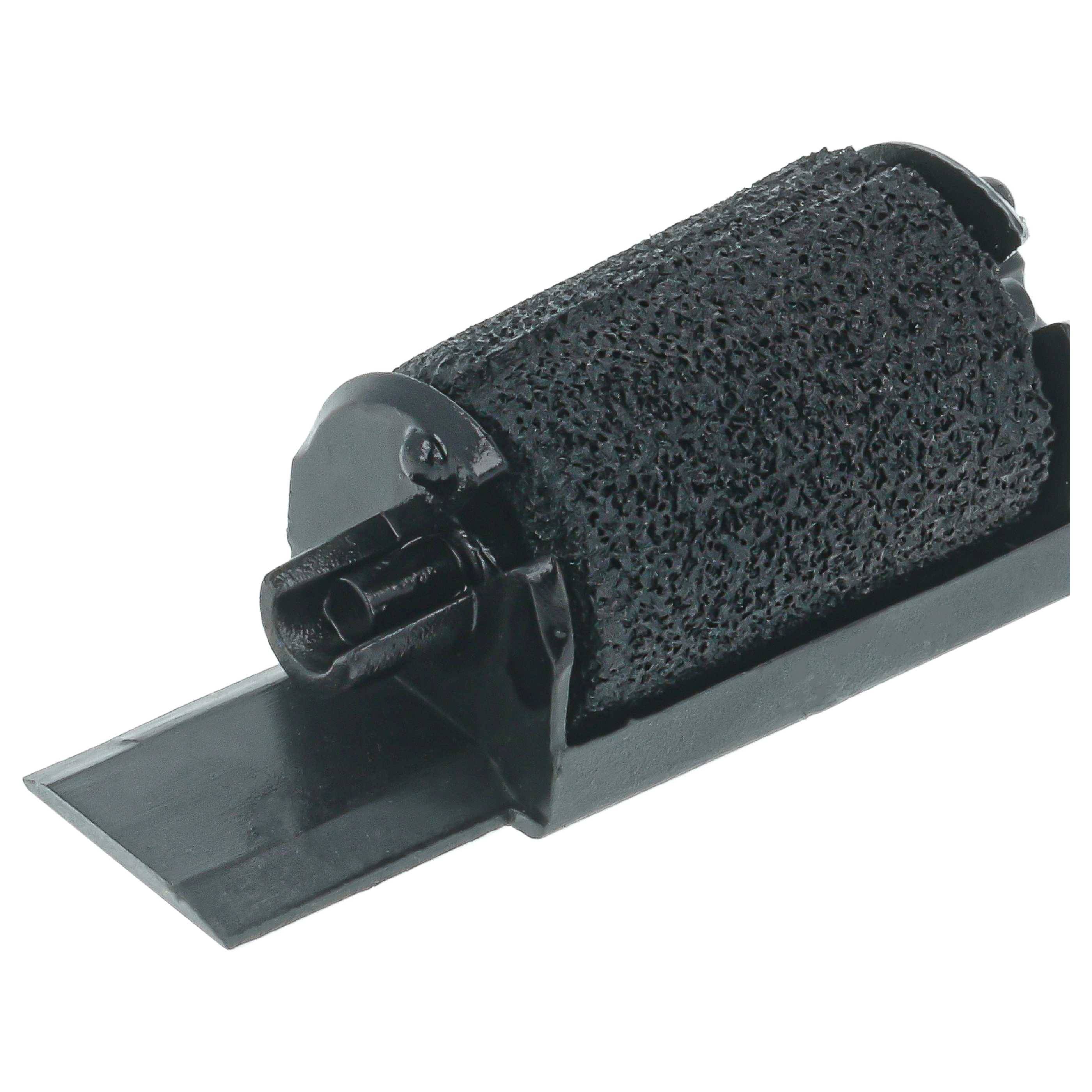 vhbw 10x Farbrolle, Farbwalze Schwarz kompatibel mit Panasonic JE 652 P, 1 Ayop, JE 651 P Taschenrechner