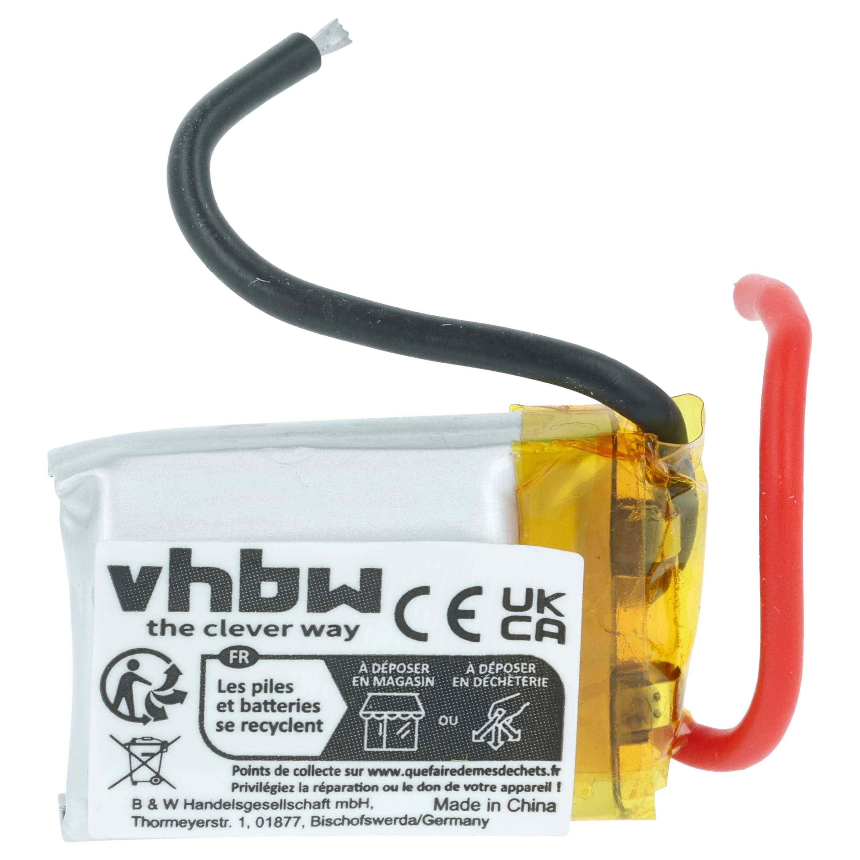 vhbw 5x Akku für Modellbau z.B. Racing Car, Helikopter, Flugzeug (150mAh, 3,7V, Li-Polymer, 25 x 17,5 x 7,6 mm, 2 Pin