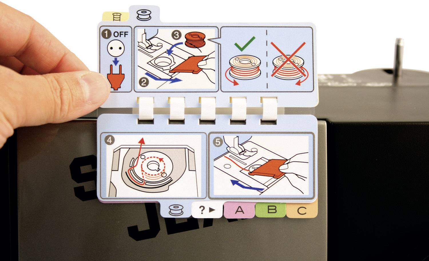 Toyota Nähmaschinen Jeans-Freiarmnähmaschine SUPERJ15PE mit Anschiebetisch, Lederfunktion Schwarz