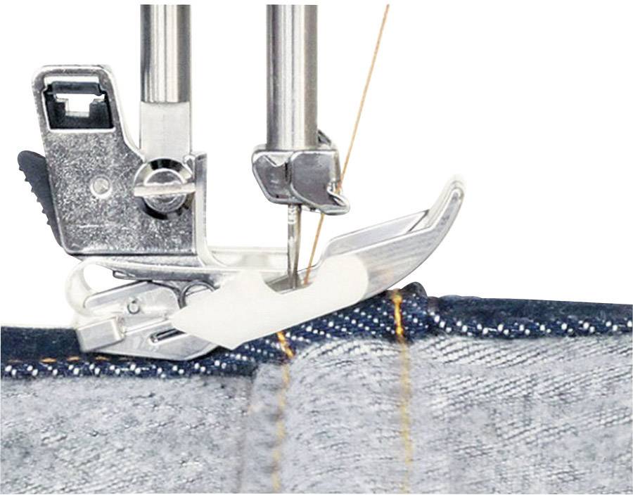 Toyota Nähmaschinen Jeans-Freiarmnähmaschine SUPERJ15PE mit Anschiebetisch, Lederfunktion Schwarz