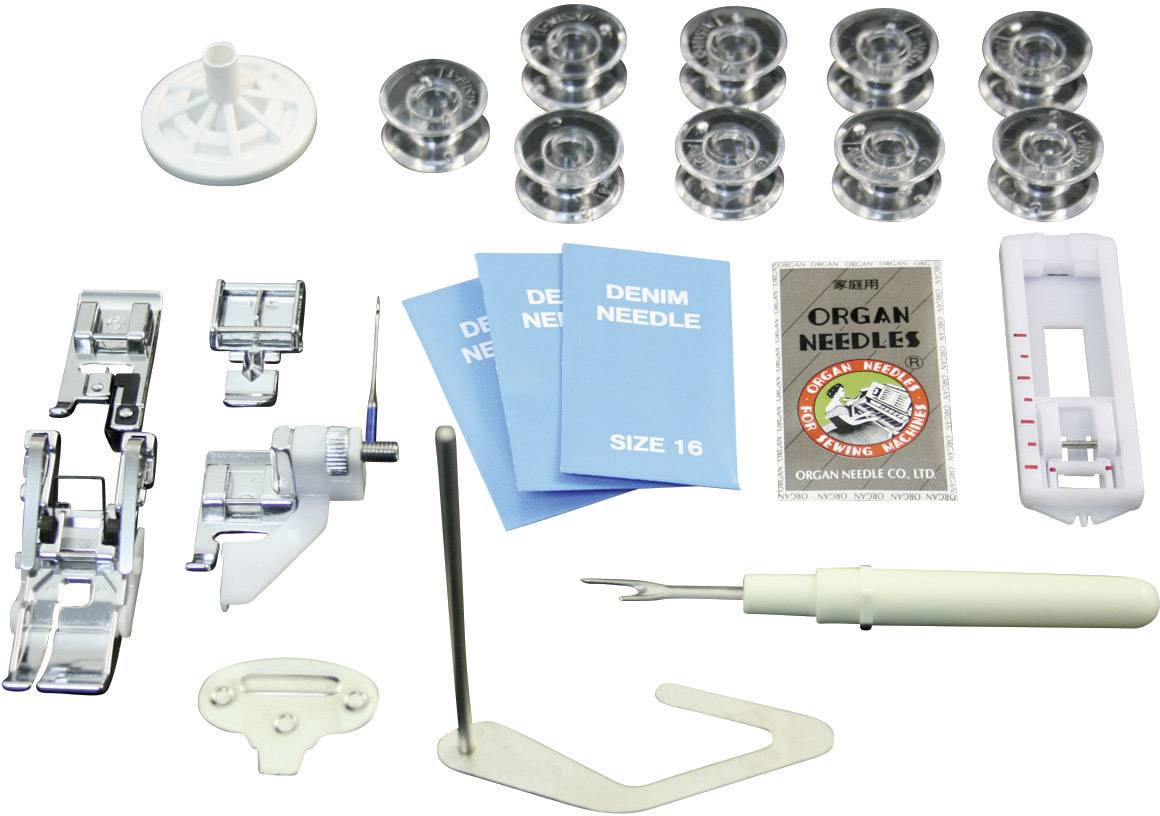 Toyota Nähmaschinen Jeans-Freiarmnähmaschine SUPERJ15PE mit Anschiebetisch, Lederfunktion Schwarz