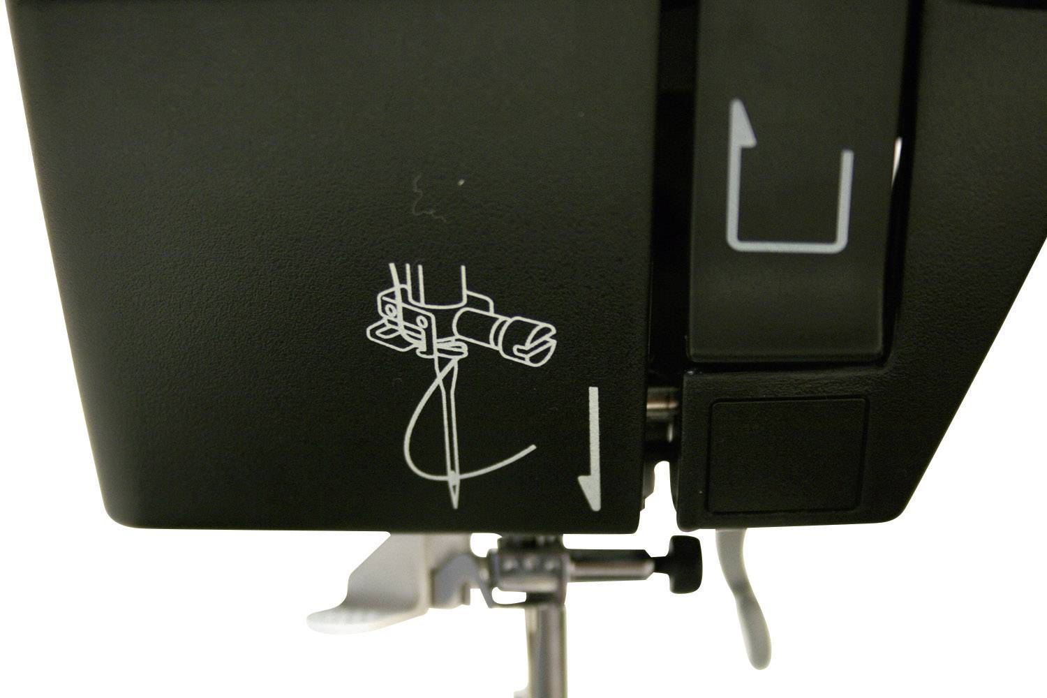 Toyota Nähmaschinen Jeans-Freiarmnähmaschine SUPERJ15PE mit Anschiebetisch, Lederfunktion Schwarz