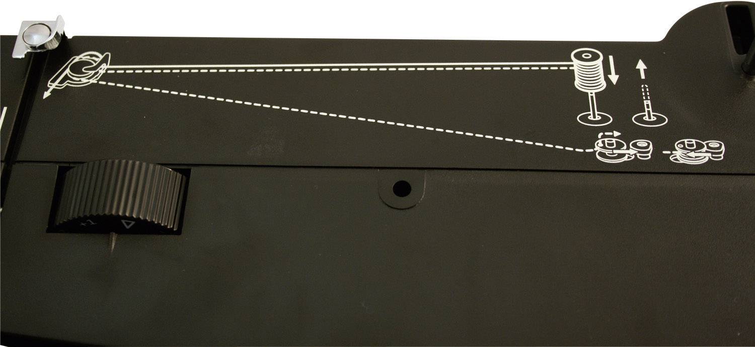 Toyota Nähmaschinen Jeans-Freiarmnähmaschine SUPERJ15PE mit Anschiebetisch, Lederfunktion Schwarz