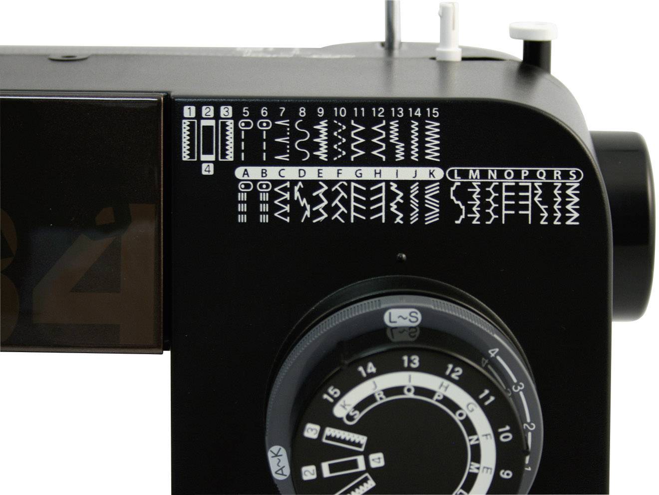 Toyota Nähmaschinen Jeans-Freiarmnähmaschine SUPERJ34 Lederfunktion Schwarz