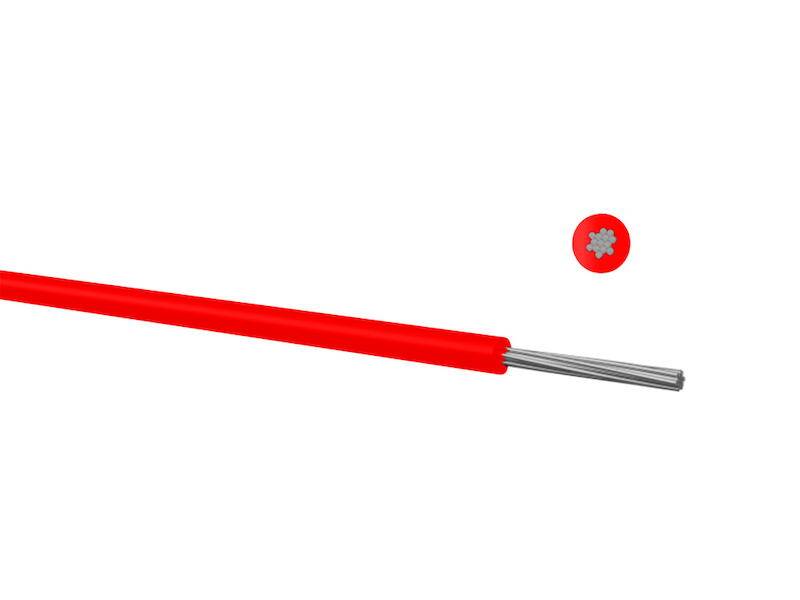 060102508 Litze LiYv 1 x 0.25 mm² Rot 100 m - Kabel - 100 m