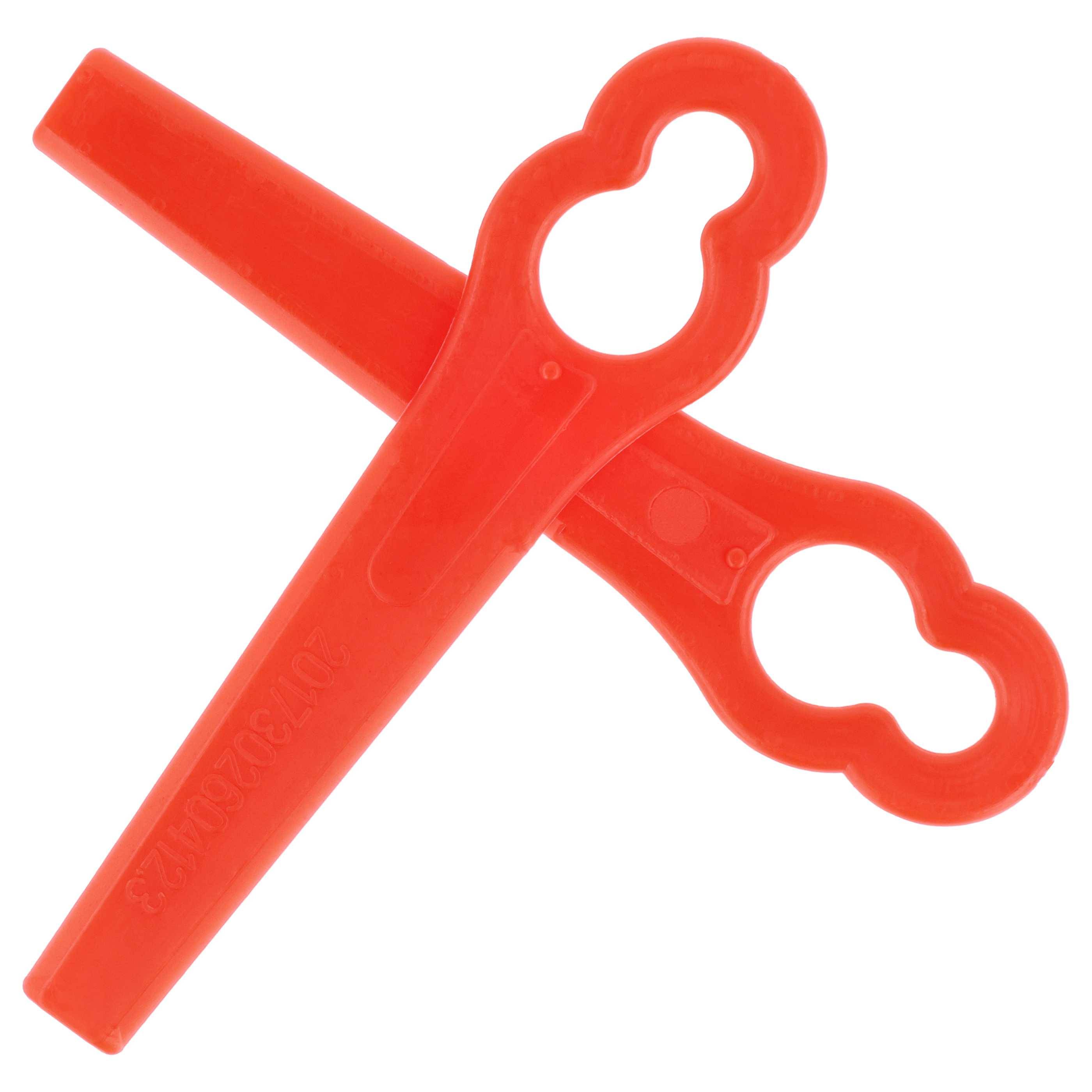 vhbw 20x Ersatz-Messer Ersatz für Recharge Tools GTB-20 für Rasentrimmer - Ersatzklinge Rot, Kunststoff