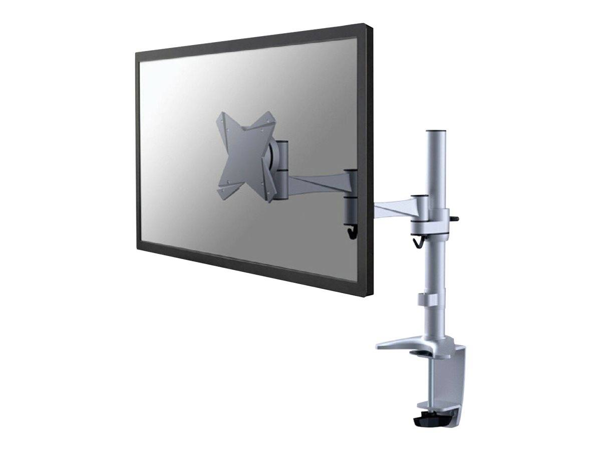 Neomounts FPMA-D1330SILVER 1fach Monitor-Tischhalterung 25,4 cm (10") - 76,2 cm (30") Silber Höhenverstellbar, Neigbar, Schwenkbar, Rotierbar