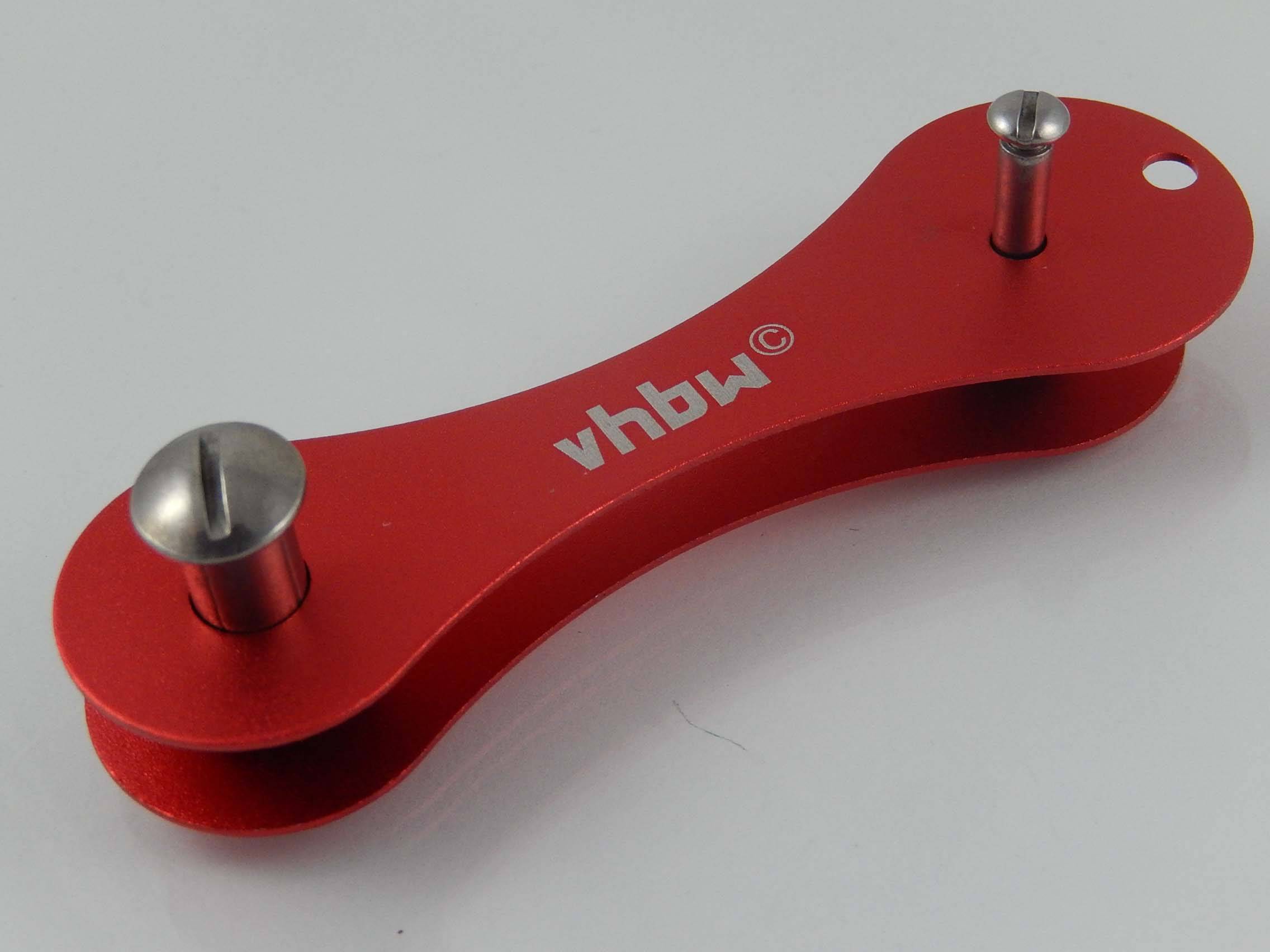 vhbw Schlüssel Organizer Key Organizer Keycage Rot für bis zu 10 Schlüssel.