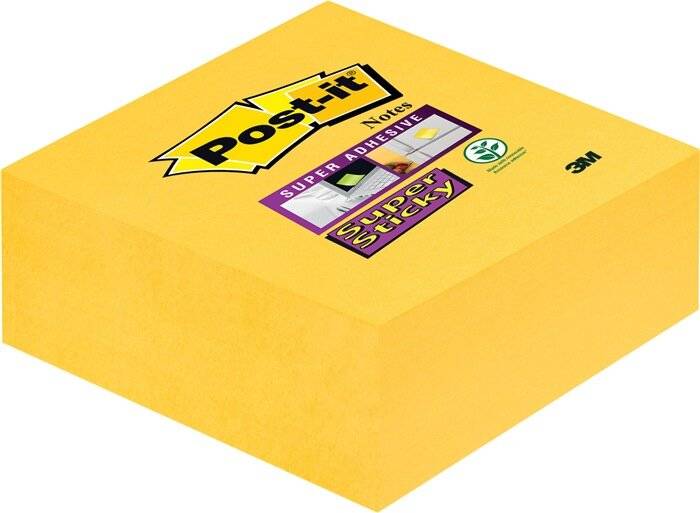 Post-it Haftnotiz Super Sticky 2014-S 76x76mm 270Bl. narzissengelb - Artikel: 111210614