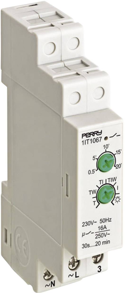 Wallair N61145 Treppenlichtzeitschalter Hutschiene 230 V/AC