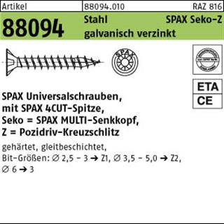 SPAX SeKo Kreuzs.Z 3,5x 25 Wirox HP