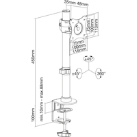 InLine® Tischhalterung, für LCD-/LED-Display bis 69cm (27"), max. 10kg InLine® Tischhalterung, für LCD-/LED-Display bis 69cm (27"), max. 10kg