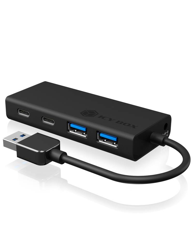 IB-HUB1426-U3, USB 3.0 Hub Type-A zu 2x Type-C™ und 2x Type-A USB Anschlüssen