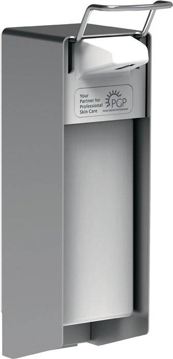 Wand-/Desinfektionsspender Euromat 1000 N 14182-001 Ausführung Aluminium passend für 1 l Hartflaschen