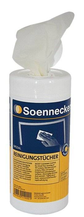 Soennecken Bildschirmreinigungstuch 485 / 0 Spezial getränkt 100 St./Pack.