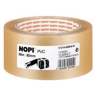 Nopi PVC 57214-00000-01 Packband Transparent (L x B) 66 m x 50 mm 1 St.