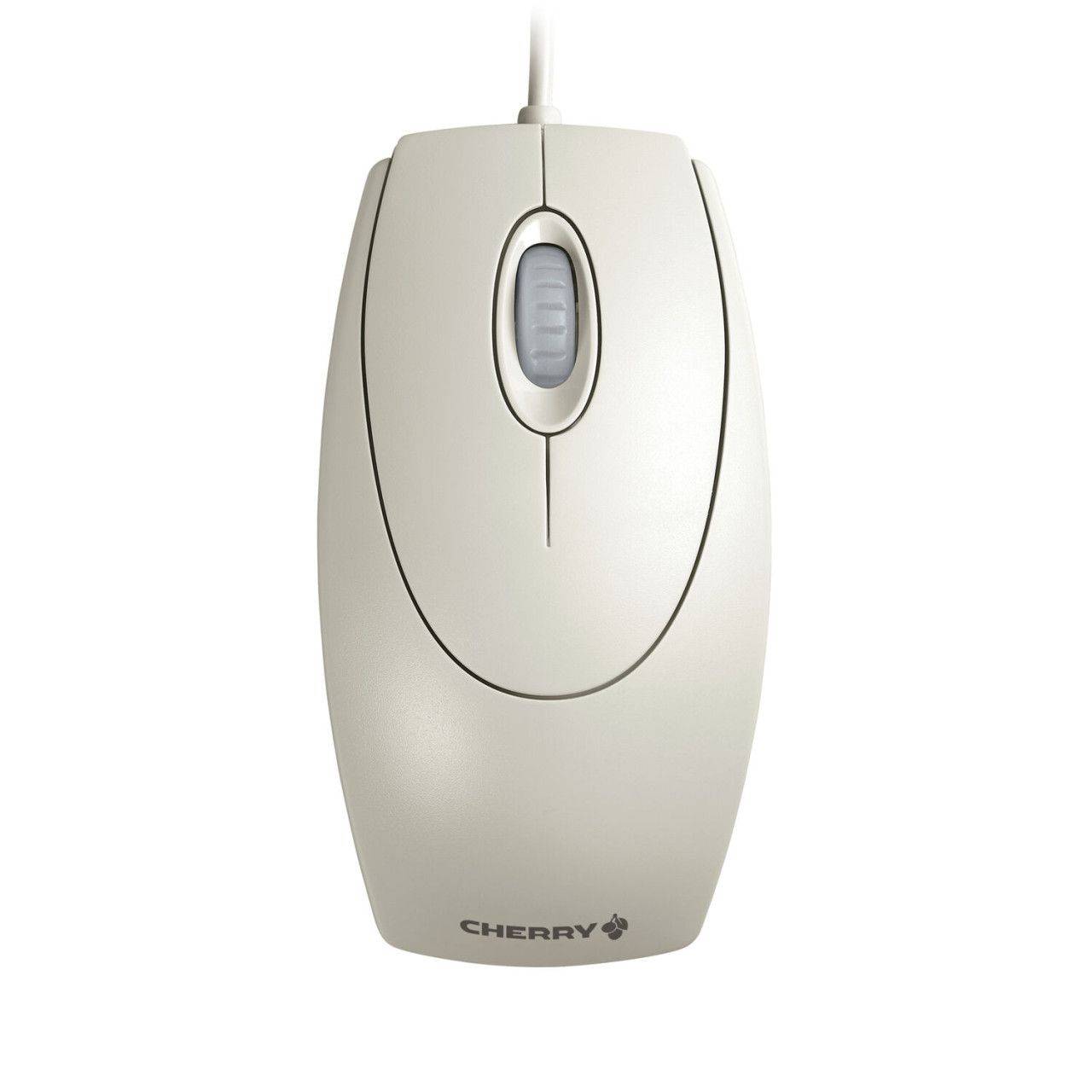 CHERRY Wheelmouse Maus USB Optisch Hellgrau 3 Tasten 1000 dpi