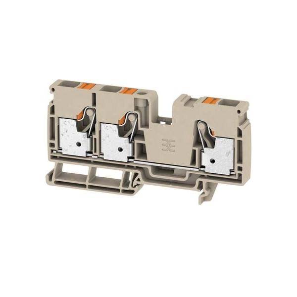 Weidmüller 2490520000 Durchgangsklemme 10mm Zugfeder Beige 25St.