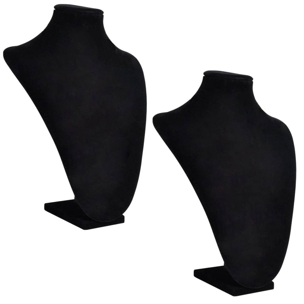 2x Samt Schmuckständer Halskette Ketten-Halter Präsentation
