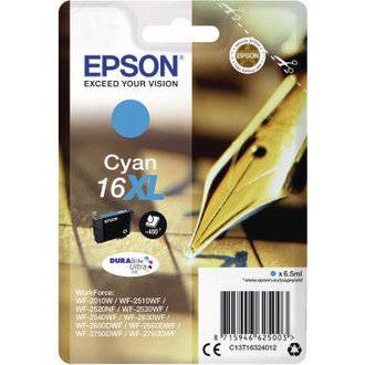 Epson Druckerpatrone T1632, 16XL Original Cyan C13T16324012