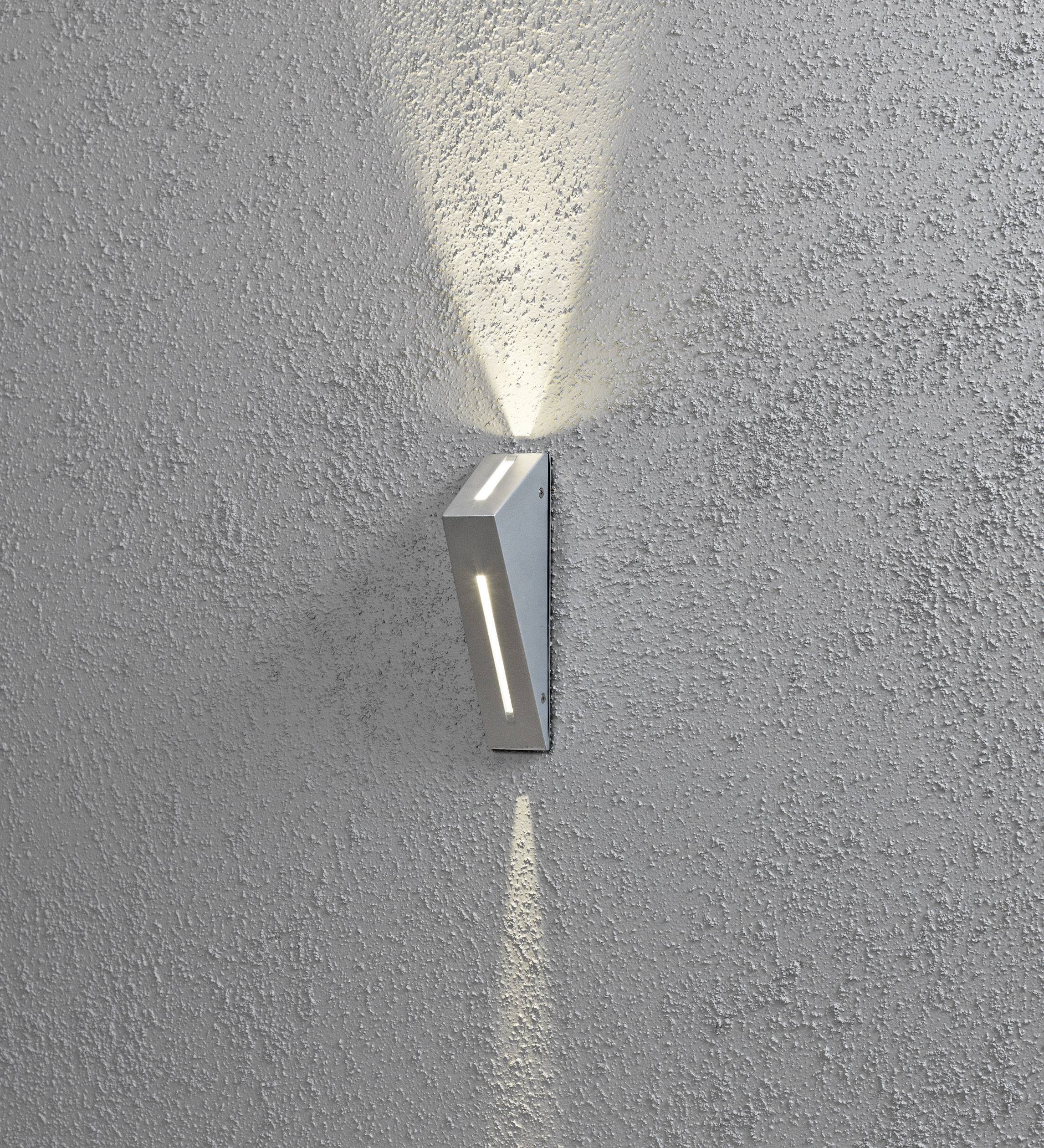 Konstsmide 7912-310 LED-Außenwandleuchte LED fest eingebaut 6W Silber-Grau