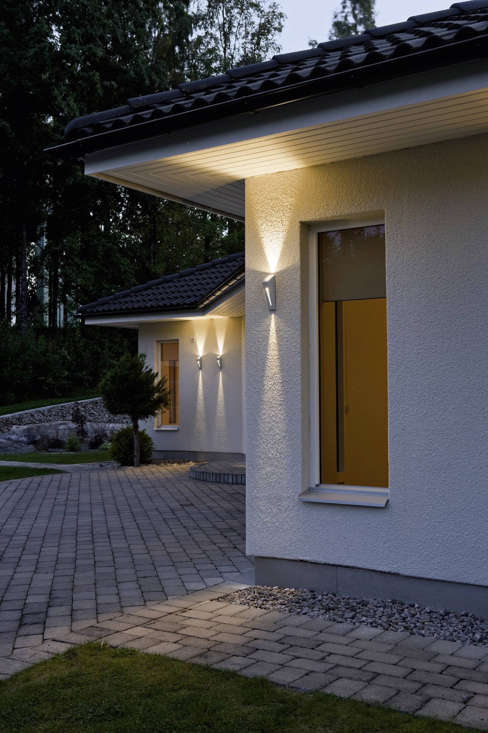 Konstsmide 7912-310 LED-Außenwandleuchte LED fest eingebaut 6W Silber-Grau