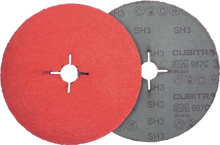 Fiberscheibe Cubitron II 987 C D.115mm K.60+ INOX Keramikkorn 3M