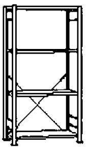 Steckregal dop. GR 150 kg2500x1000x2x600mm verz.