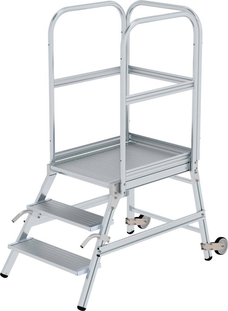 Podestleiter einseitig Rollen-Griff,3Stu<br>56103