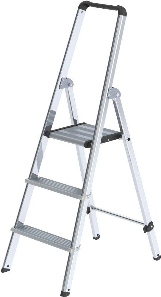 MUNK Günzburger Steigtechnik 11223 Aluminium Stufen-Stehleiter Arbeitshöhe (max.): 2.75 m Silber 4.7 kg