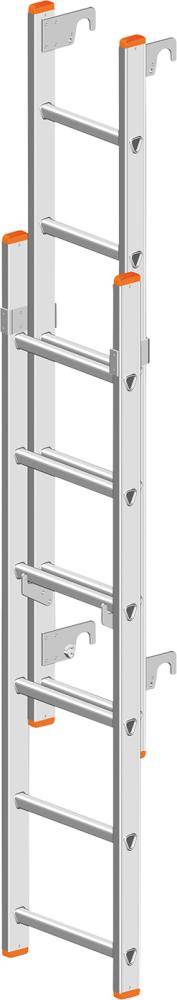 Leiter Alu für Rollbock Staro Layher