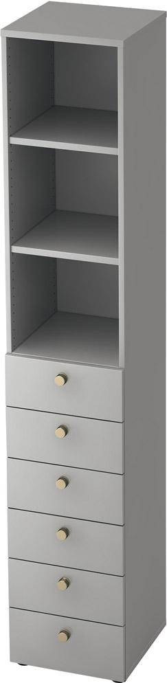 Kombischr. Profi Grau 6 OH, 40x42x215,6mm