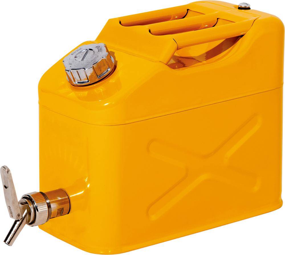 Kanister m. Abfüllhahn Stahl lackiert,10 Liter