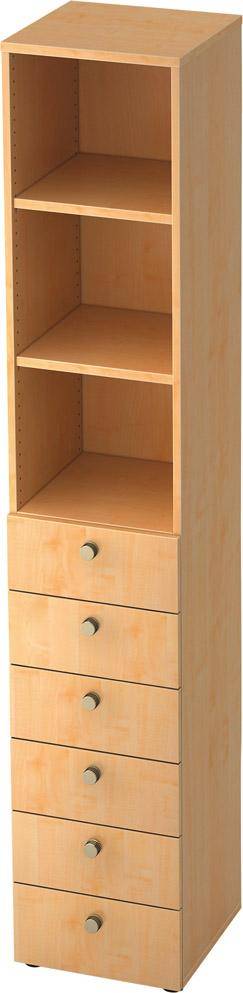 Kombischr. Profi Ahorn 6 OH, 40x42x215,6mm