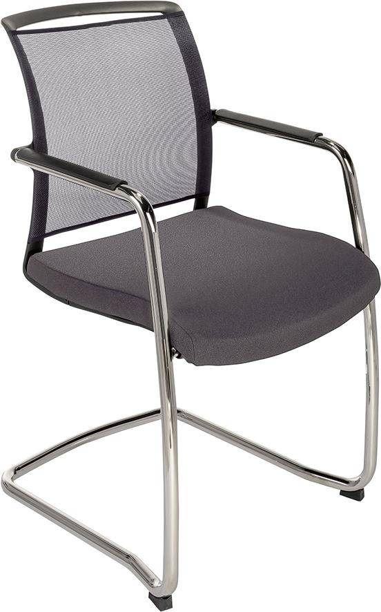 Freischwinger Netzrücken Sitz anthrazit