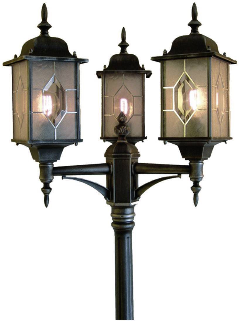 Konstsmide 7244-759 Milano Außenstandleuchte Energiesparlampe E27 75W Schwarz, Silber