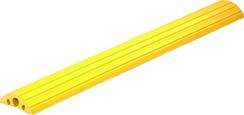 Schlauch- und Kabelbrücke bis 40 t, für Kabel bis Ø 40 mm, gelb, 1,2 m