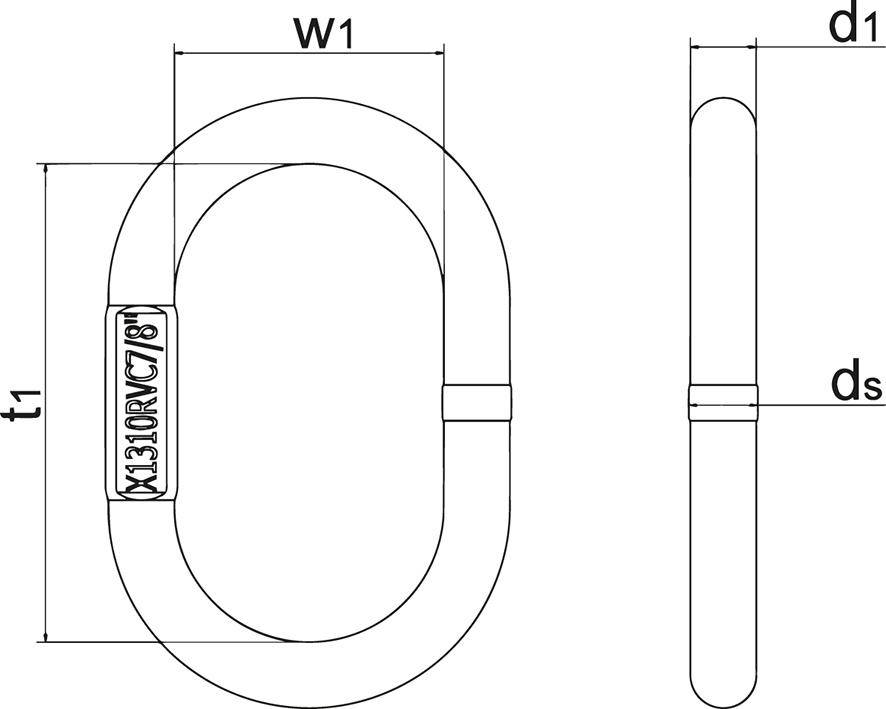 Aufhängeglied GK10 A32, RAL3022