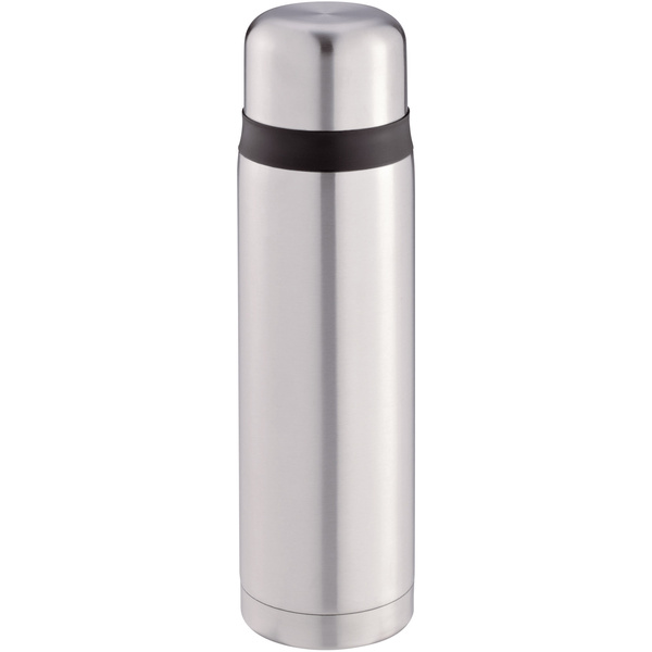 Leifheit COCO Isolierbehälter, Thermoflasche Silber 1l 28521